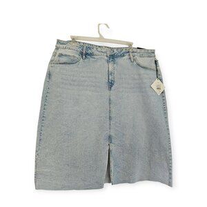 Ava And Viv Light Stone Wash A Line Denim Skirt Plus Size Size 22 New With Tag